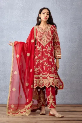 SINDOORI KANAK KURTA SET