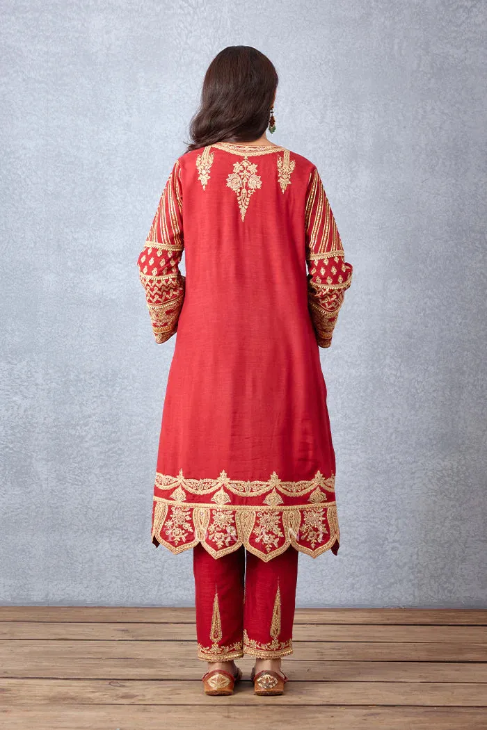 SINDOORI KANAK KURTA SET