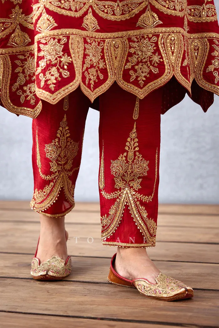SINDOORI KANAK KURTA SET