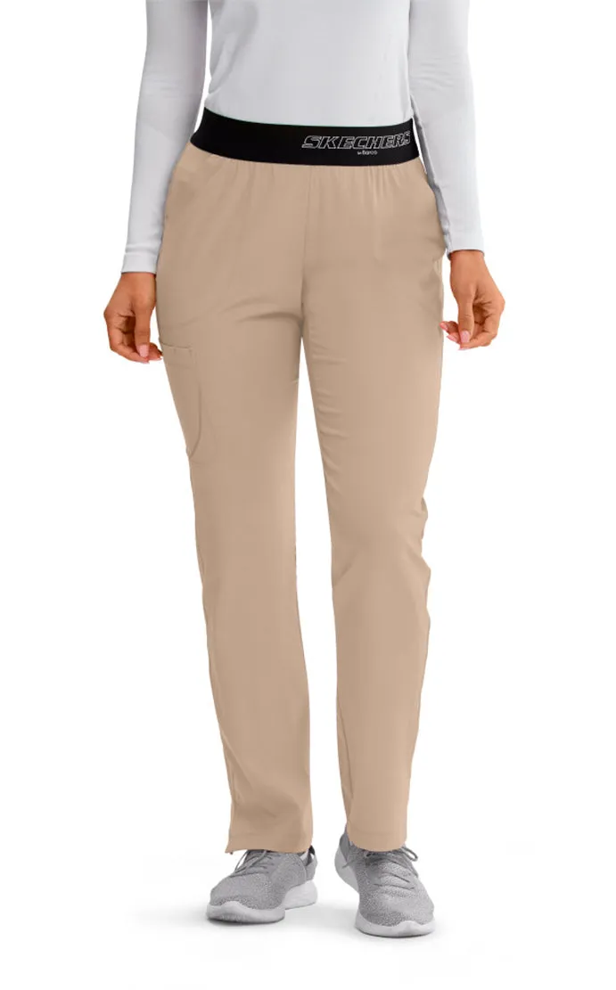 SKECHERS™ by Barco Breeze 3-Pocket Mid-Rise Straight Leg Scrub Pant-Petite