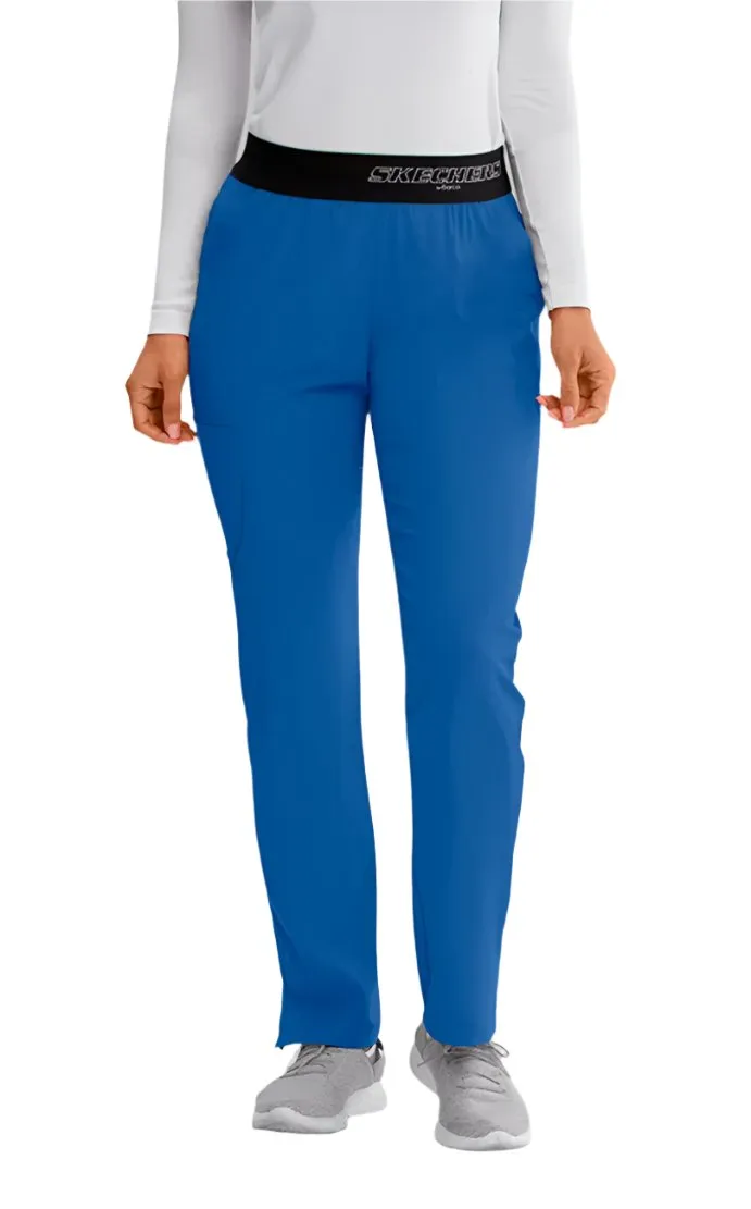 SKECHERS™ by Barco Breeze 3-Pocket Mid-Rise Straight Leg Scrub Pant-Petite