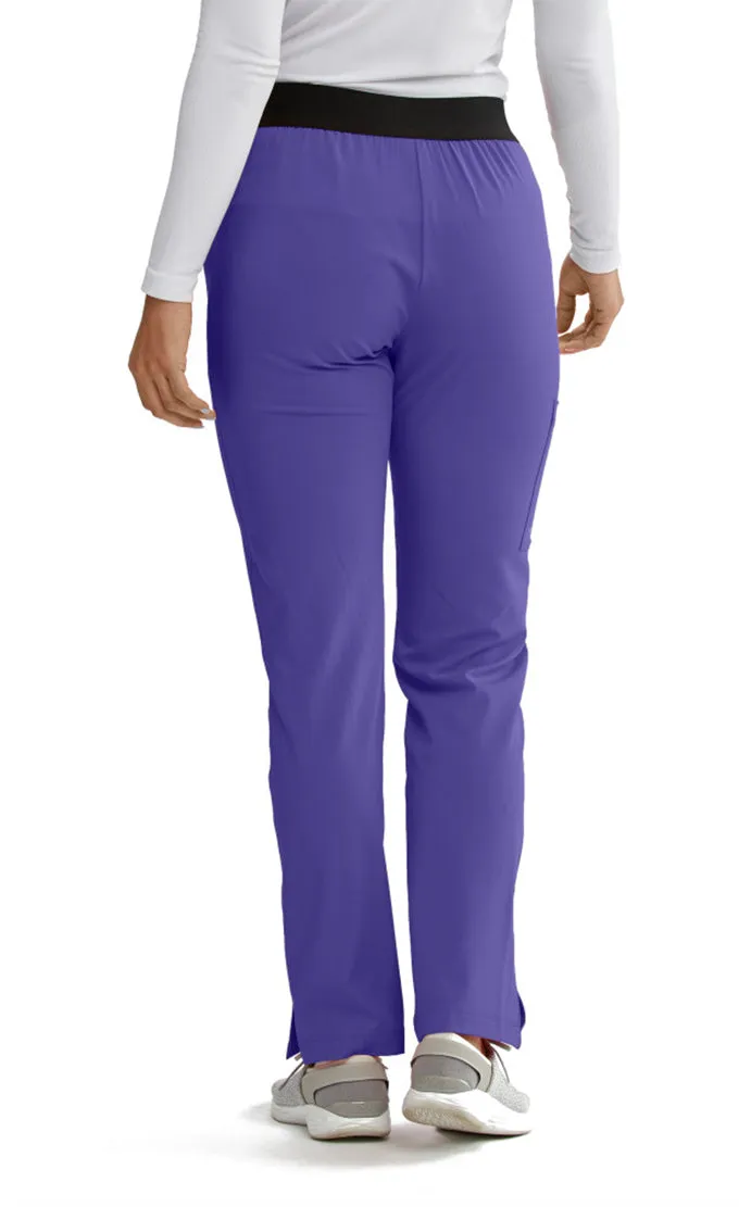 SKECHERS™ by Barco Breeze 3-Pocket Mid-Rise Straight Leg Scrub Pant-Petite