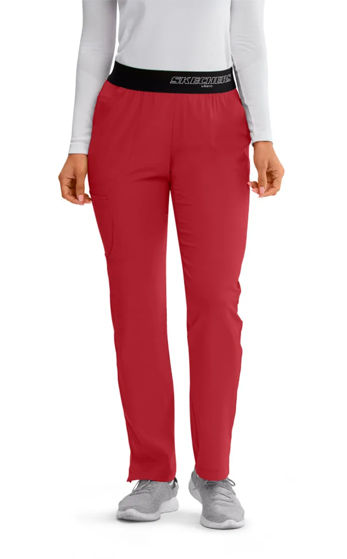 SKECHERS™ by Barco Breeze 3-Pocket Mid-Rise Straight Leg Scrub Pant-Petite