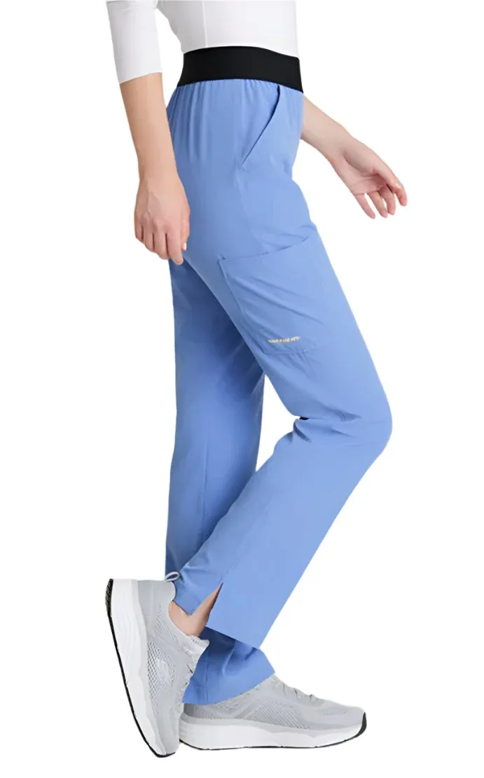 SKECHERS™ by Barco Breeze 3-Pocket Mid-Rise Straight Leg Scrub Pant-Petite
