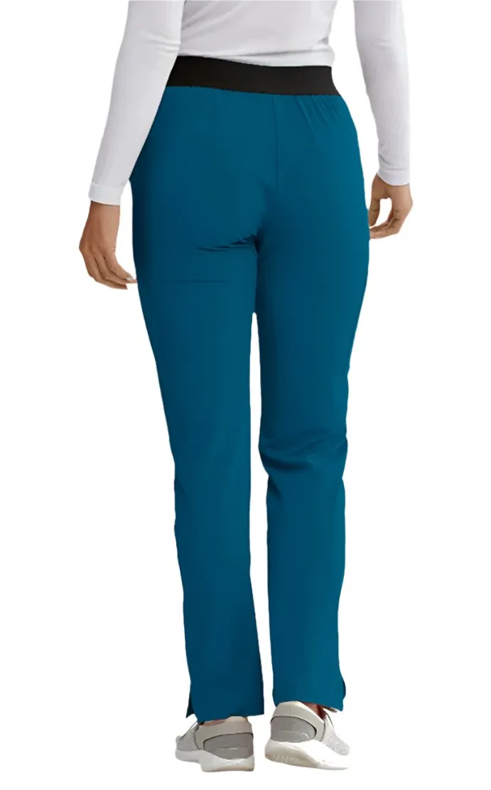 SKECHERS™ by Barco Breeze 3-Pocket Mid-Rise Straight Leg Scrub Pant-Petite