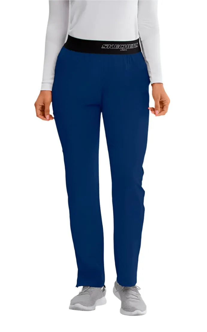 SKECHERS™ by Barco Breeze 3-Pocket Mid-Rise Straight Leg Scrub Pant-Petite