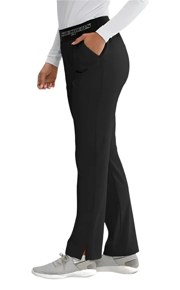 SKECHERS™ by Barco Breeze 3-Pocket Mid-Rise Straight Leg Scrub Pant