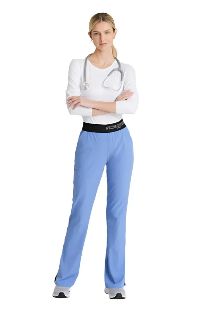 SKECHERS™ by Barco Breeze 3-Pocket Mid-Rise Straight Leg Scrub Pant