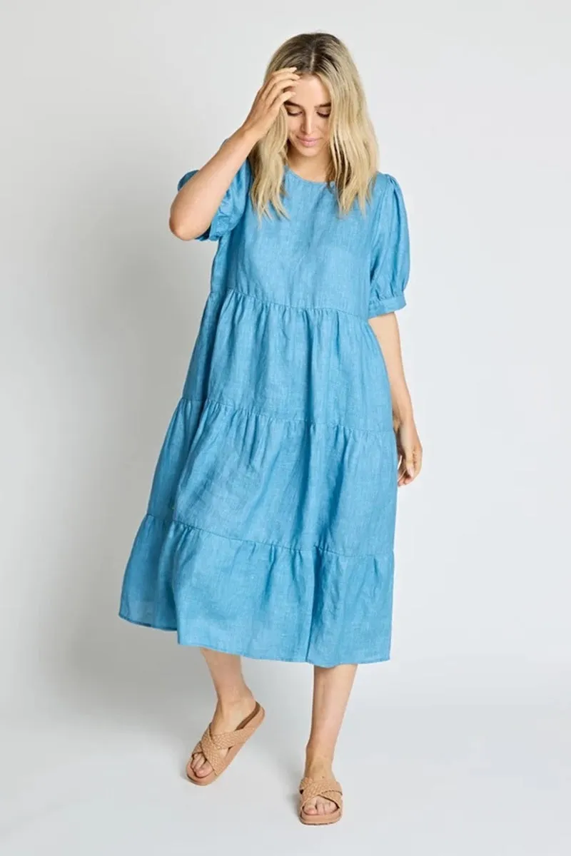 Stella   Gemma - Corsica Dress - Lagoon Blue