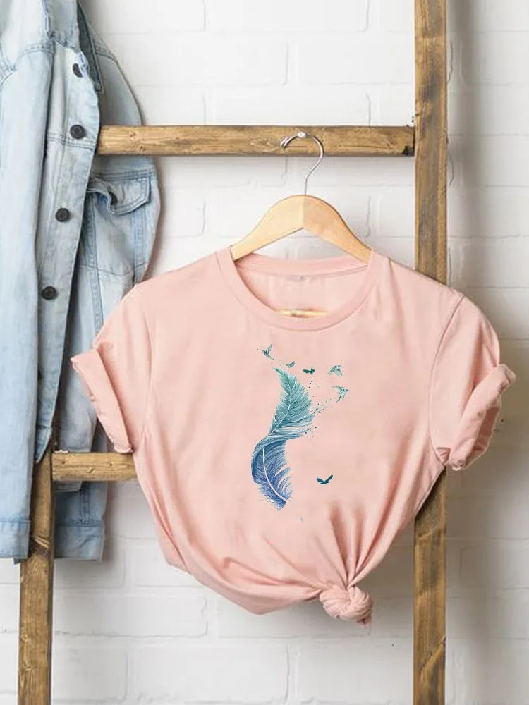 Summer Short Sleeve Print Graphic T Shirt