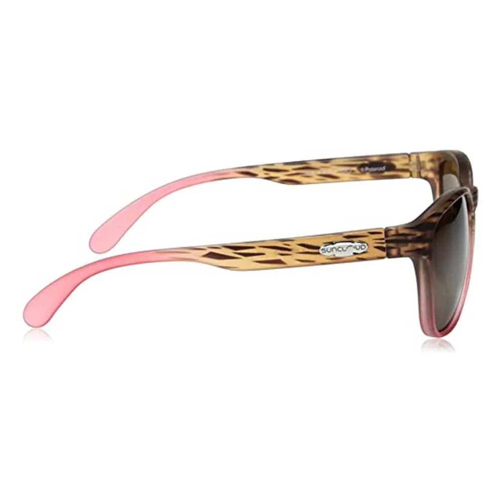Suncloud Unisex Matte Tortoise Pink Fade Frames Brown Lens Loveseat Polarized Sunglasses - S-LOPPBRPF