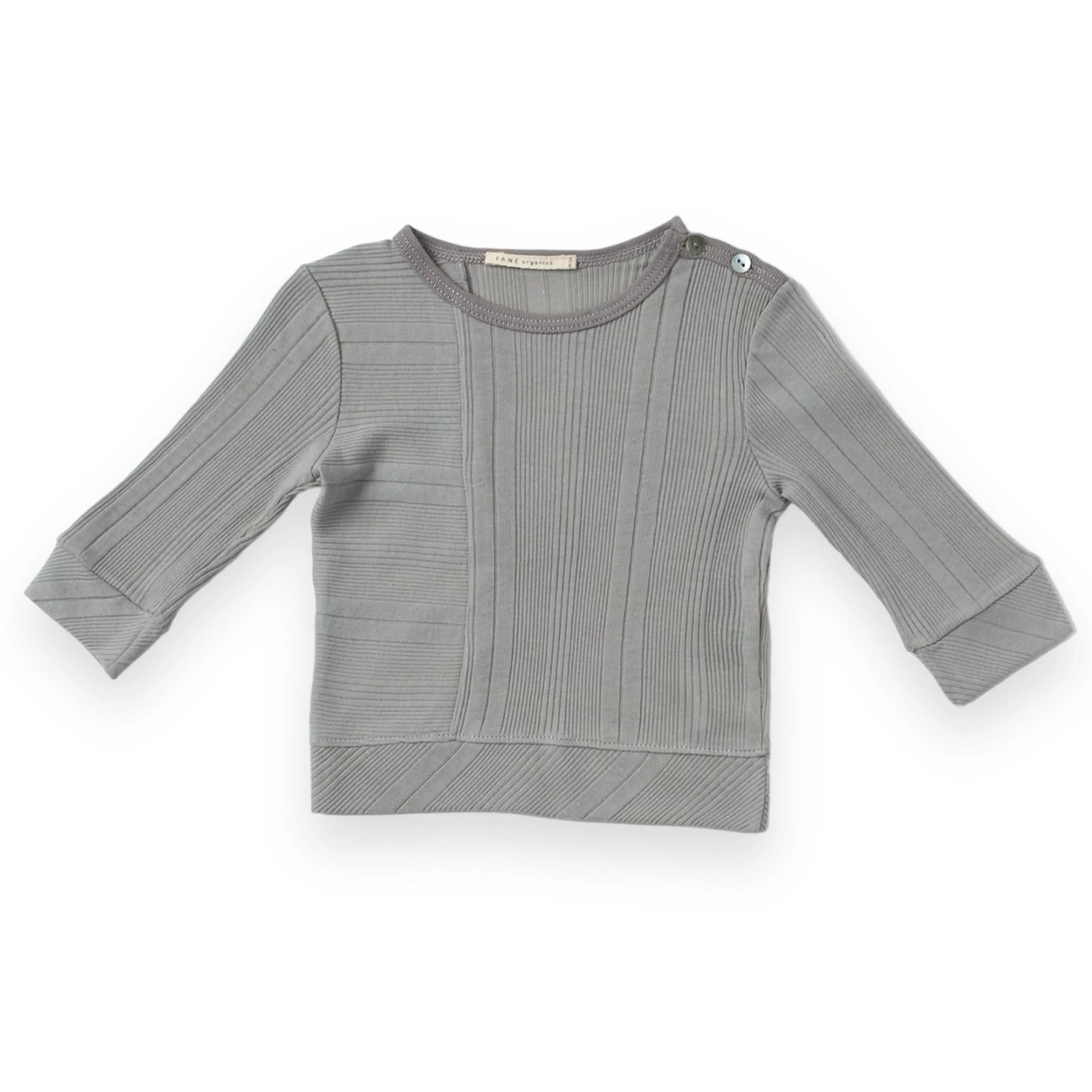 Variegated Ribbed Long Sleeved Tee