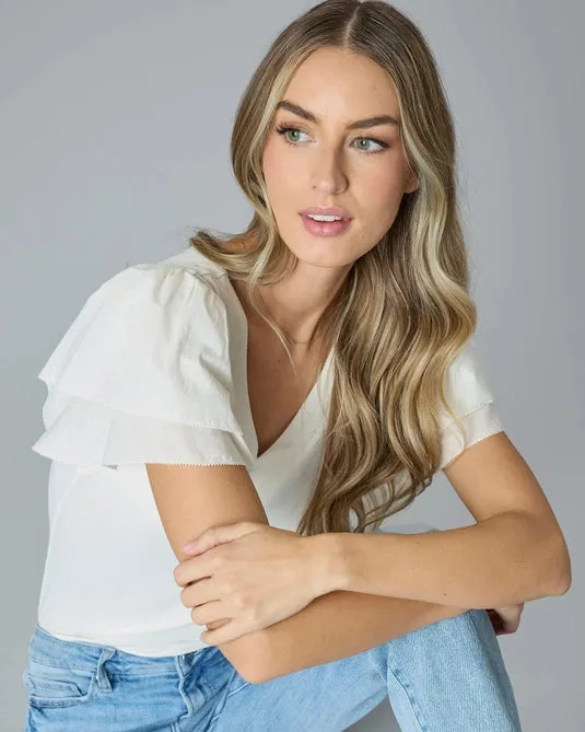 Whisper V Neck Top