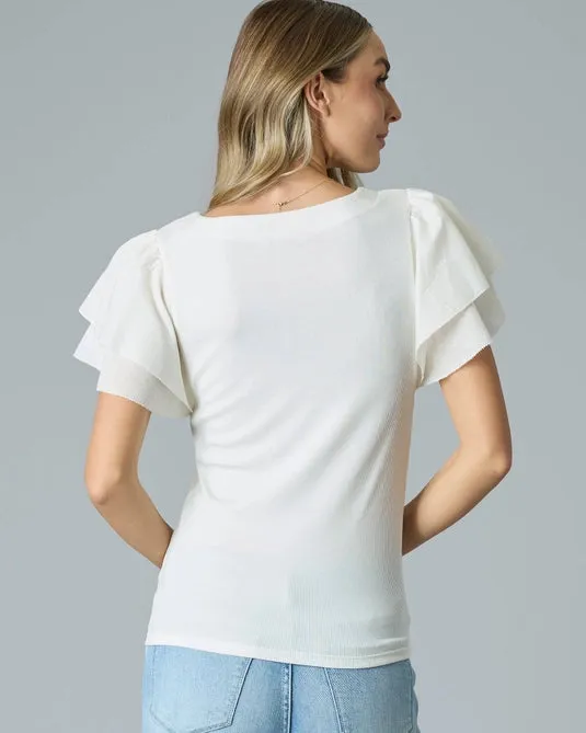 Whisper V Neck Top