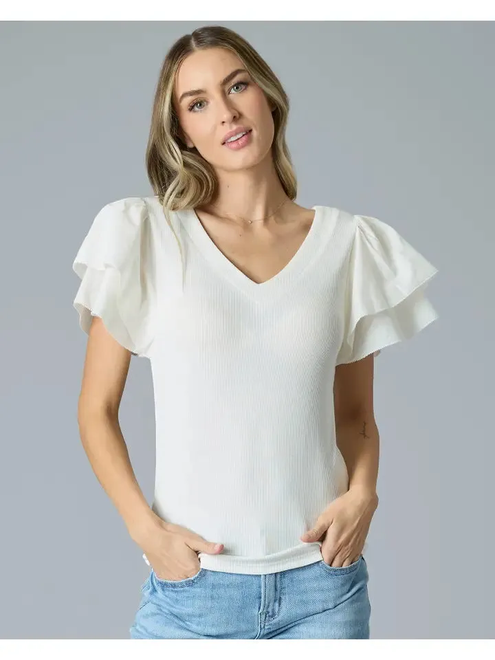 Whisper V Neck Top