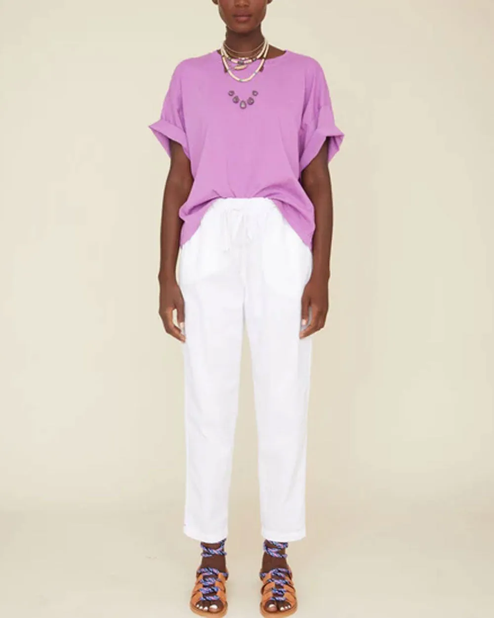 White Rex Twill Pant