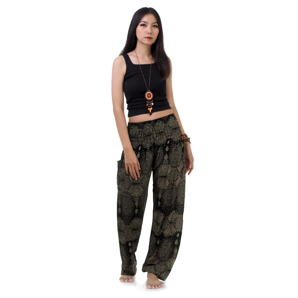 Women's Mandala Harem Pants Green Oasis