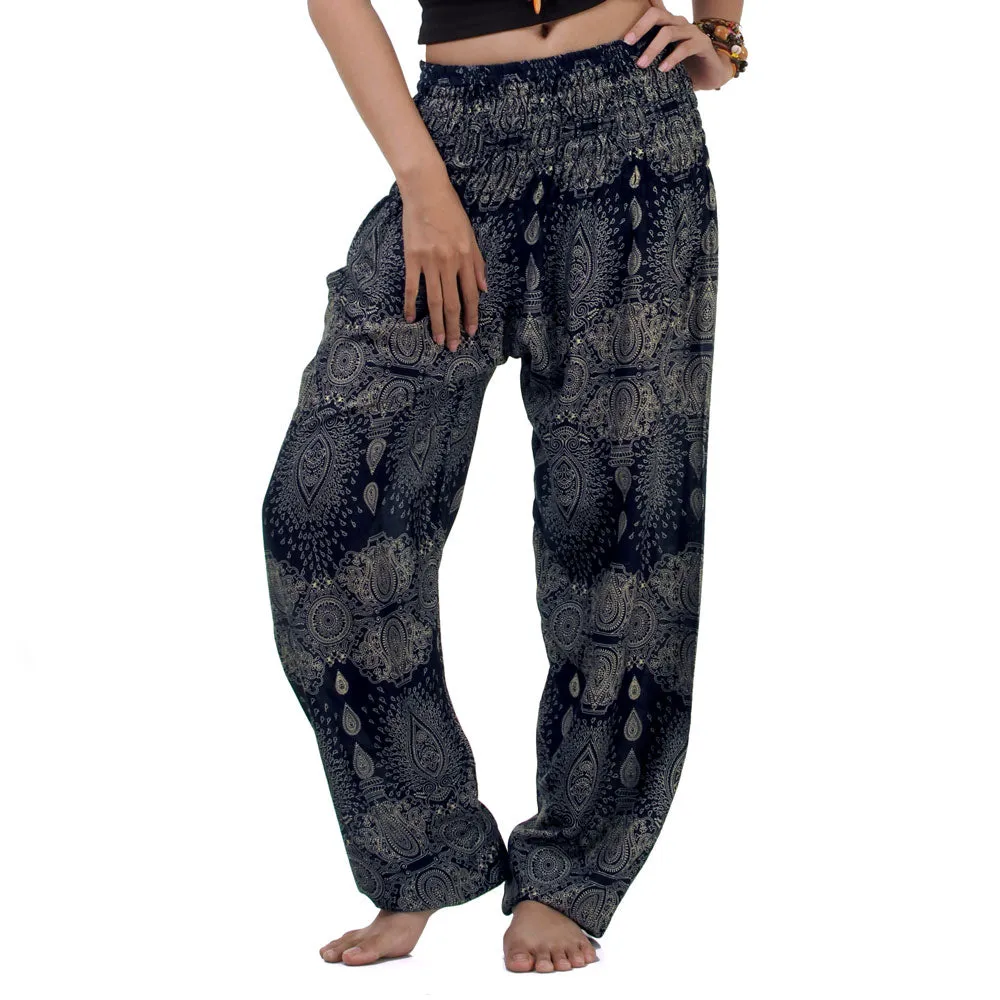 Women's Mandala Harem Pants Green Oasis