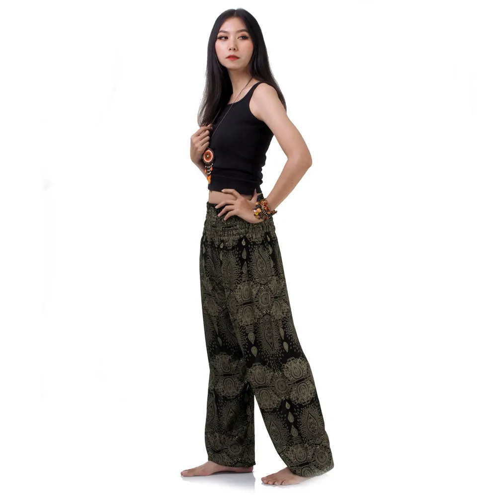 Women's Mandala Harem Pants Green Oasis