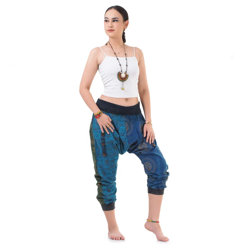 Women’s Patchwork Capri Harem Pants Mystic Passion