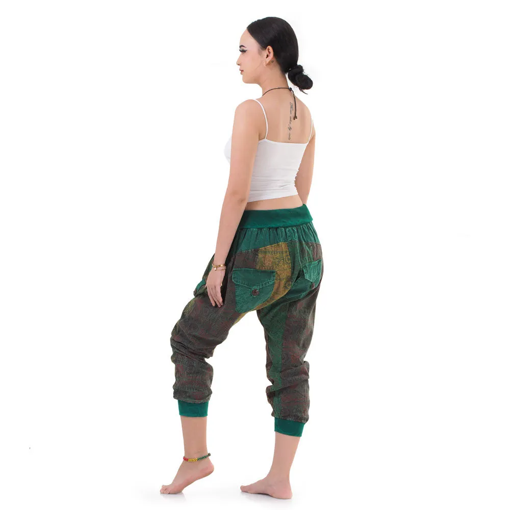 Women’s Patchwork Capri Harem Pants Mystic Passion