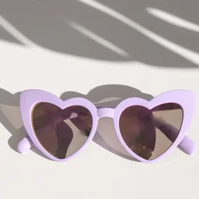 Xoxo Heart Shaped Sunnies in Purple