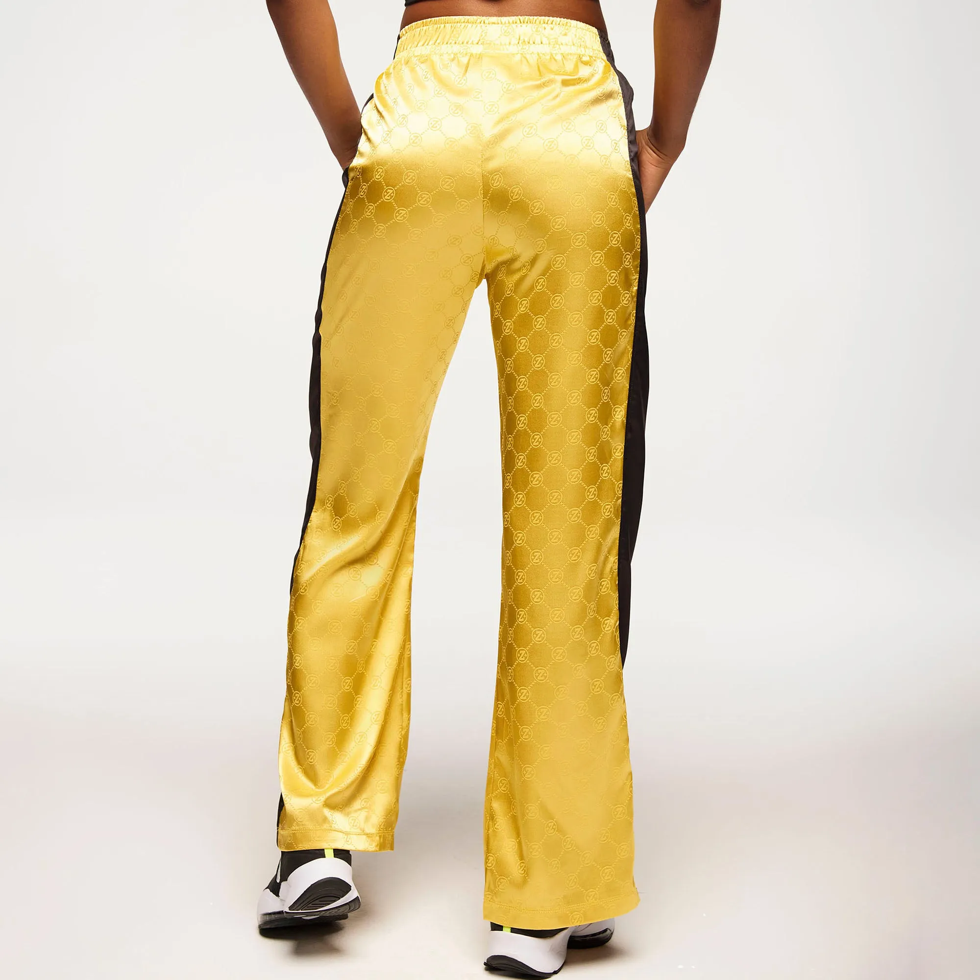 Zumba® Runway Straight Leg Track Pants - Gold