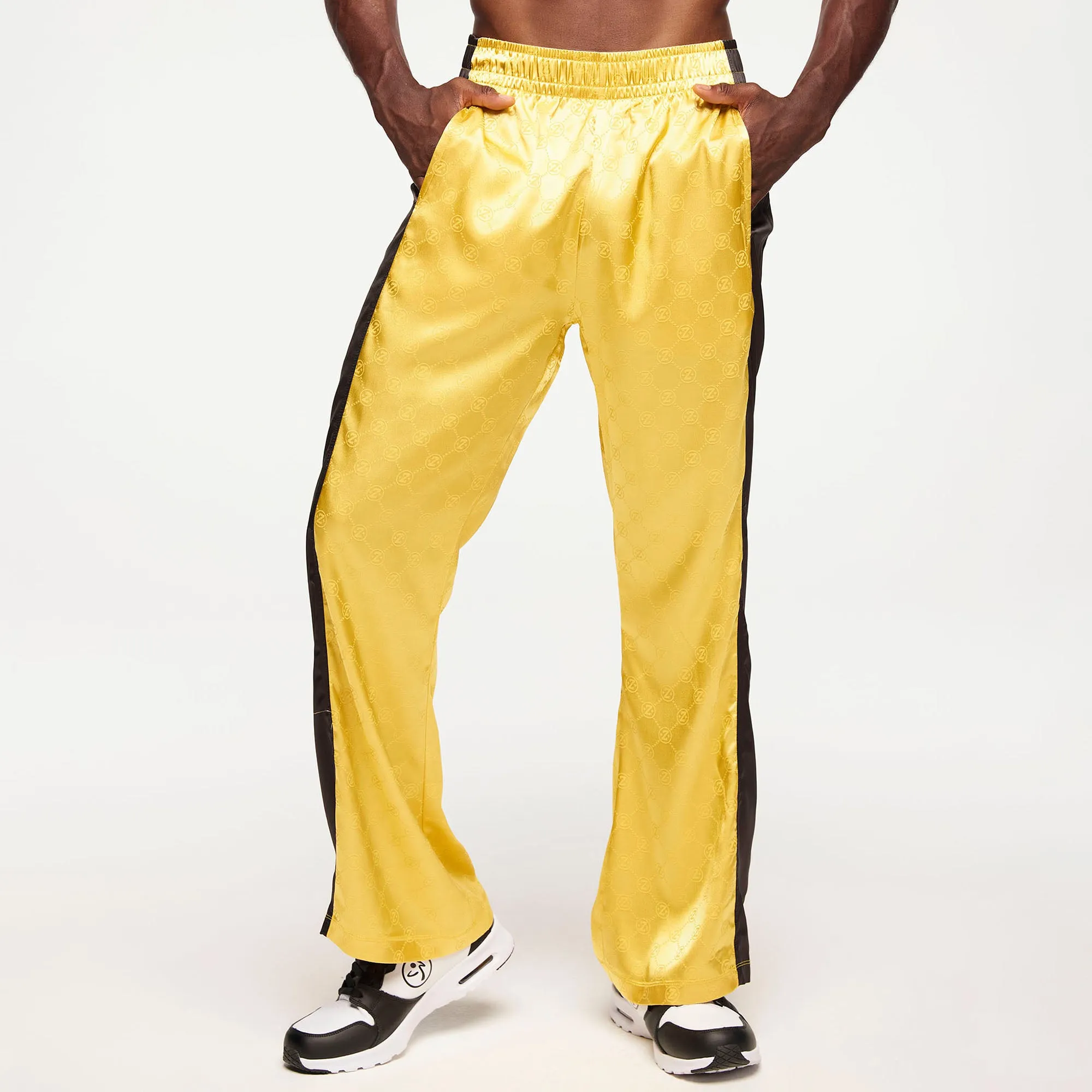 Zumba® Runway Straight Leg Track Pants - Gold